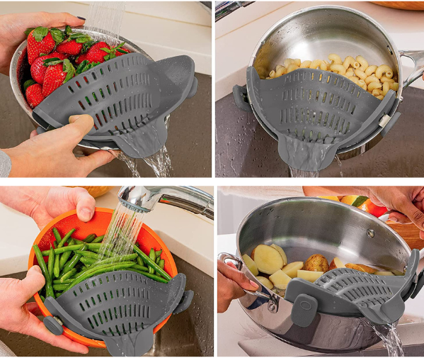 ESCORREDOR DE SILICONE AJUSTÁVEL FILTER ZESTER