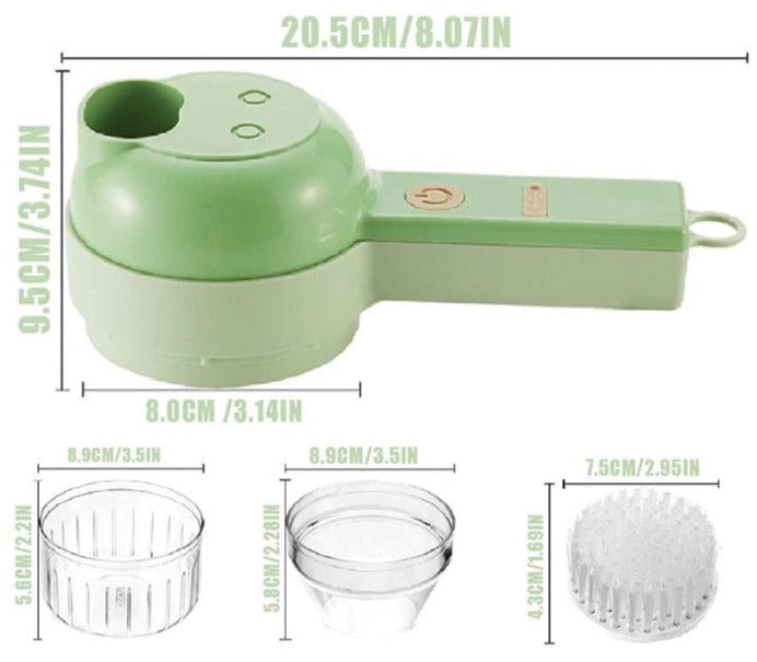 PROCESSADOR E TRITURADOR PORTÁTIL 4 EM 1 MAX COOK