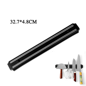 BARRA DE FACAS BLACK TAZMO, SUPORTE MAGNÉTICO PARA COZINHA.