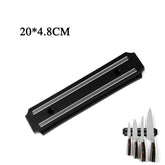 BARRA DE FACAS BLACK TAZMO, SUPORTE MAGNÉTICO PARA COZINHA.