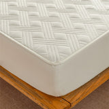 Capa Acolchoada Para Colchão Branco