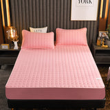 Capa de Colchão Acolchoado Rosa