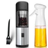 Moedor Elétrico de Pimenta e Sal Inox + Spray Branco