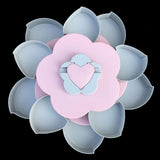 Petisqueira Rosa 2 Compartimentos (43 x 13cm)