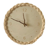 Relógio de Parede Tradicional Trançado Para Decoração