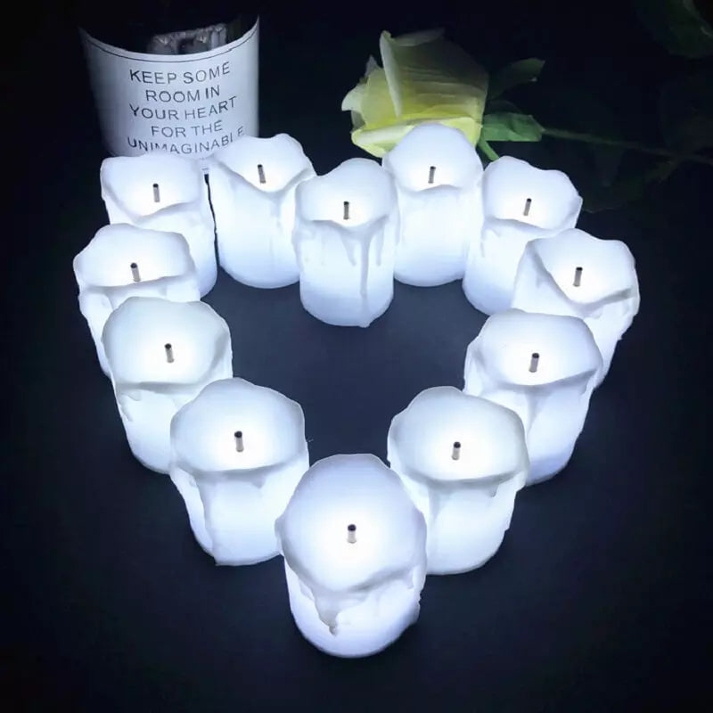VELA DE LED ELETRÔNICA CONJUNTO LUZ ROMANTIC