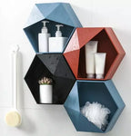 PRATELEIRA DE PAREDE COMBINAÇÃO COLMEIA CRIATIVA TAZMO