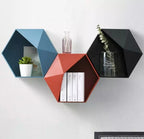 PRATELEIRA DE PAREDE COMBINAÇÃO COLMEIA CRIATIVA TAZMO